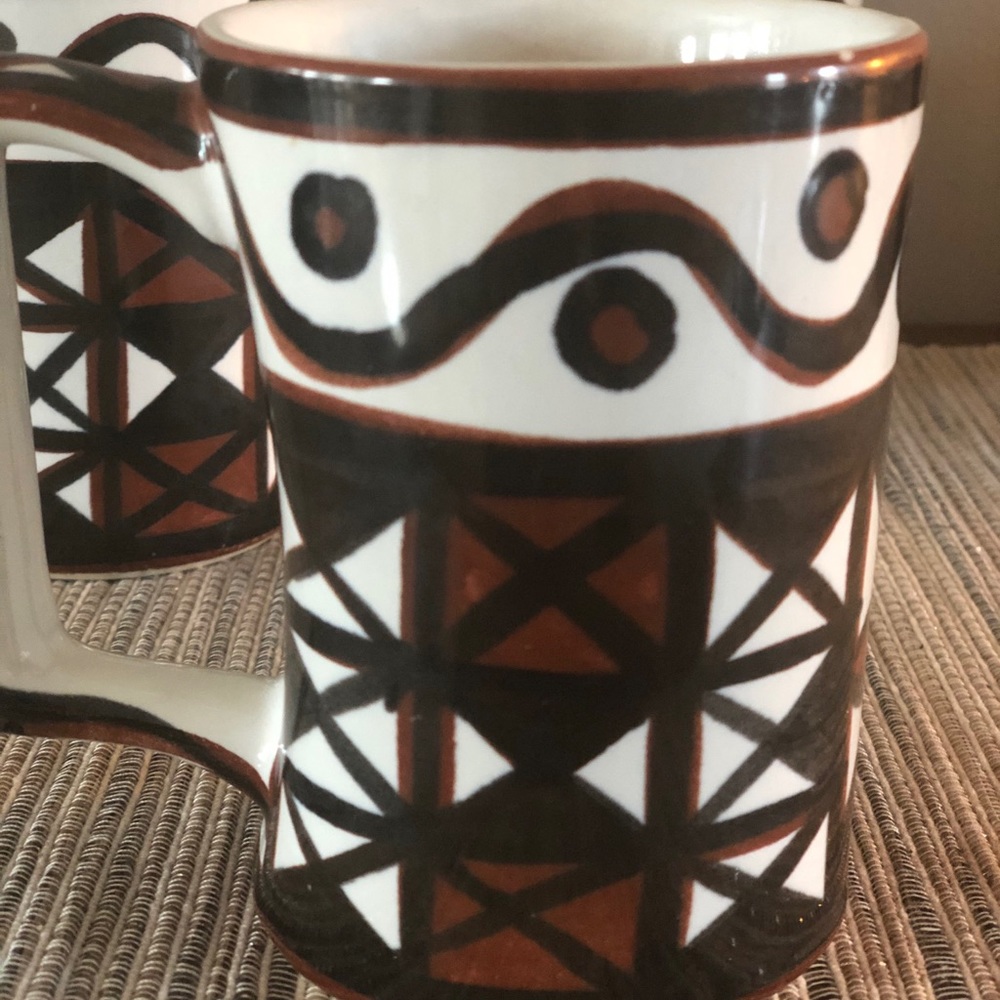 Vintage Mid-Century Mugs (Set of 4)